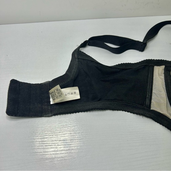 Wacoal Black & Cream Lace Underwire Adjustable Strap Bra 38DD - Picture 11 of 14